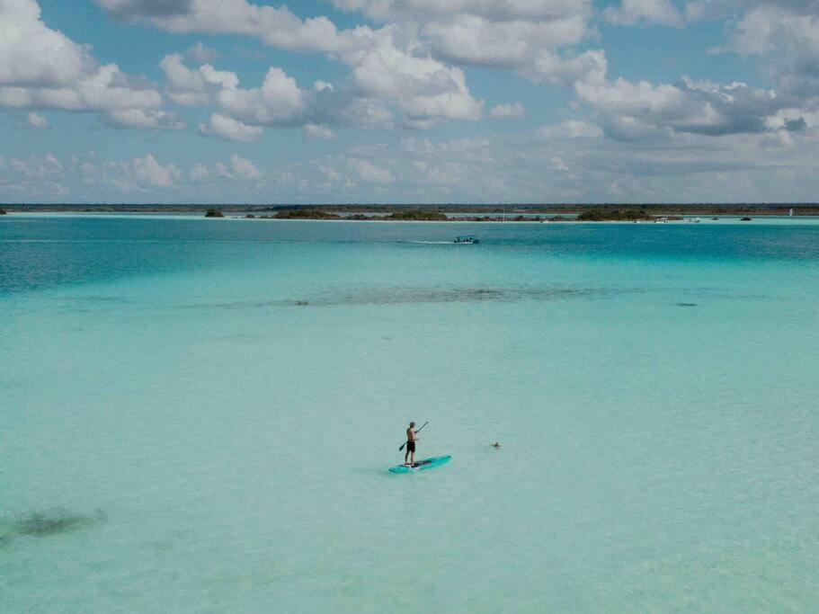 Casa Sol Y Luna -Beautiful Sunrises And Infinity Pool Bacalar Bagian luar foto